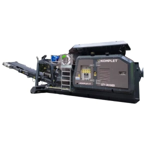 Komplet CITY CRUSHER machacadora móvil híbrida para demolición y reciclaje.