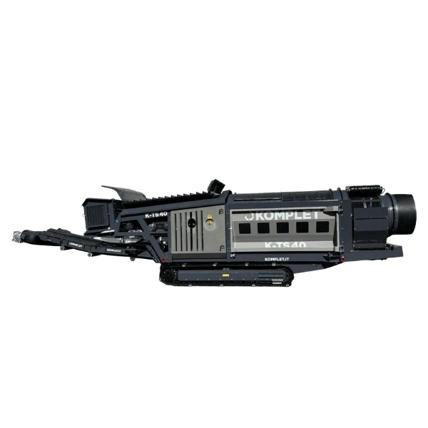 Komplet K-TS 40 criba híbrida de doble tromel sobre orugas.