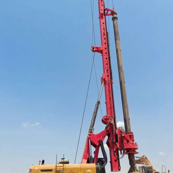 SANY SR125-MV, SANY SR175-MV, SANY SR285-MV y SANY SR400-MV en GRUPOCIBSA, perforadora SANY realizando cimentación profunda en obra
