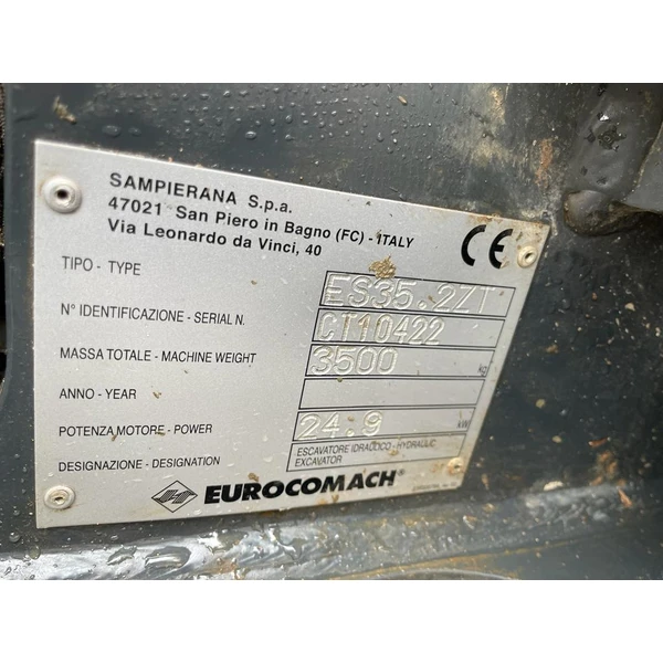EUROCOMACH ES35.2 ZT PRODUCTOS VENDIDOS.