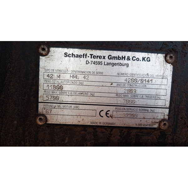 TEREX SCHAEFF HML 42 EXCAVADORAS DE RUEDAS SECTOR CONSTRUCCIÓN SEGUNDA MANO.